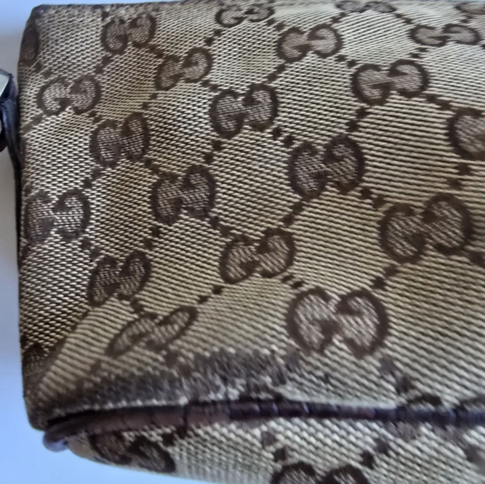 Gucci GG Canvas Boat Bag Brown - Picture 14 of 16